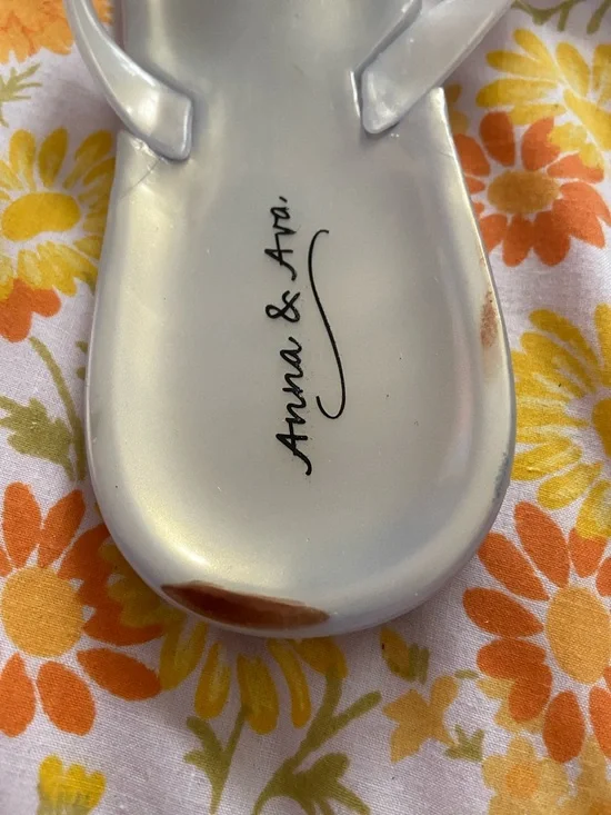 2GIRLY FLIP FLOPS Anna & Ava Pearlescent + Brown Glitterflops Pearl - Picture 8 of 8